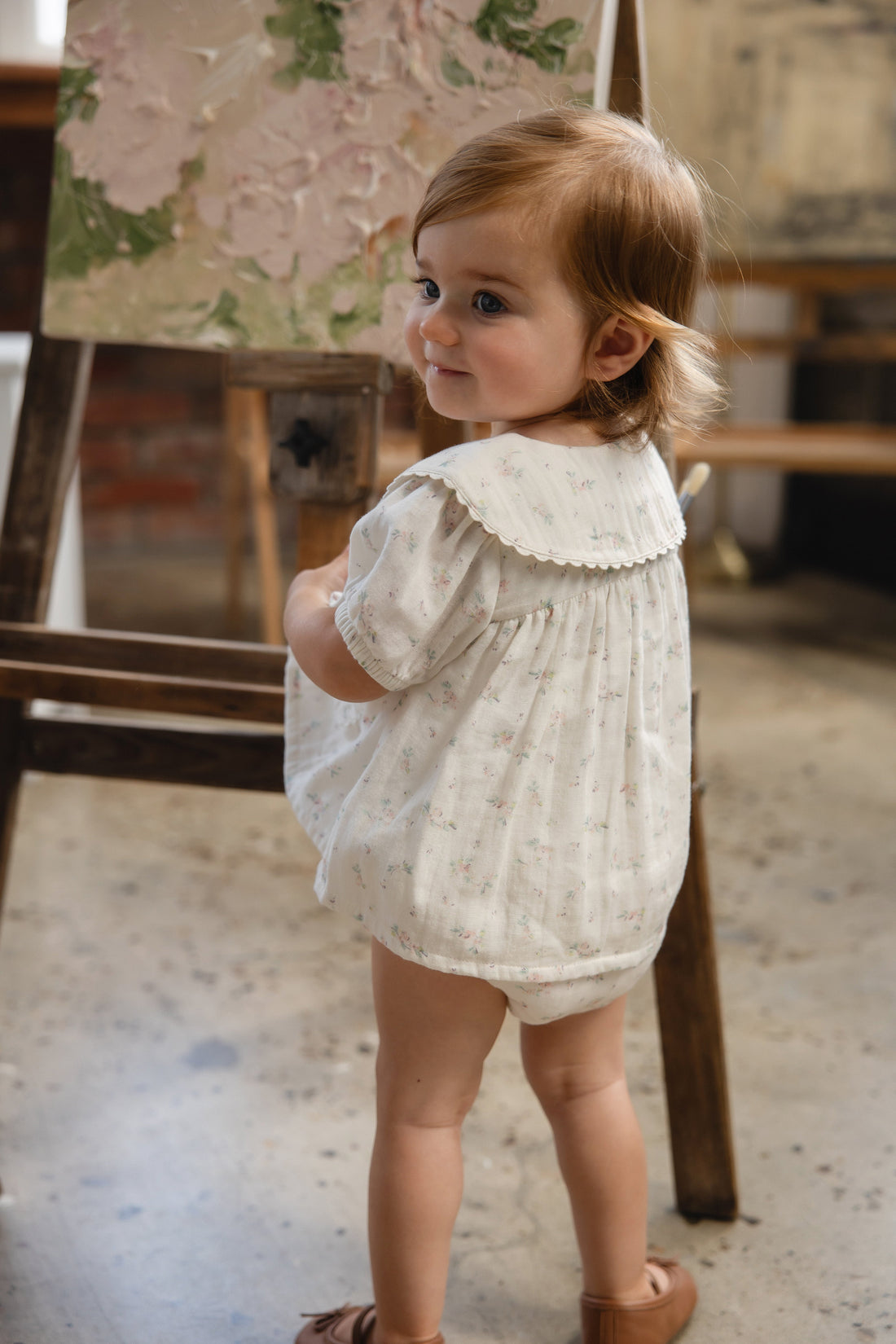 Organic Cotton Muslin Kodi Top - Solange Snow Childrens Top from Jamie Kay USA