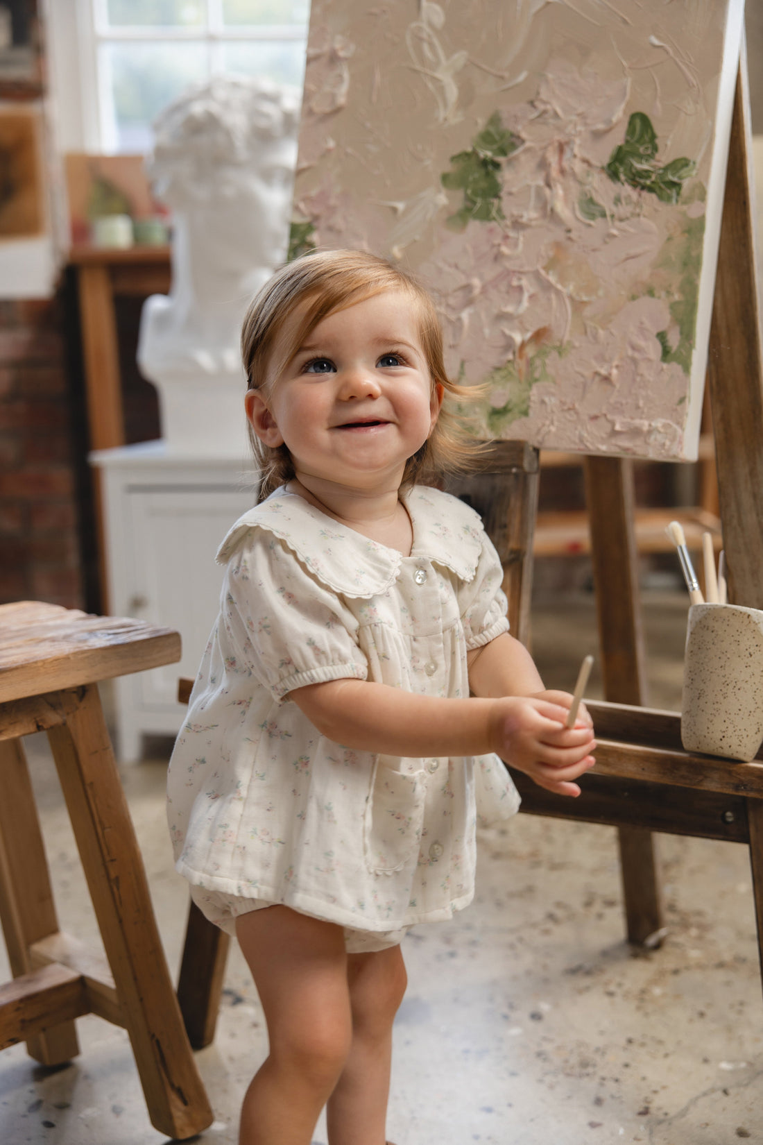 Organic Cotton Muslin Kodi Top - Solange Snow Childrens Top from Jamie Kay USA
