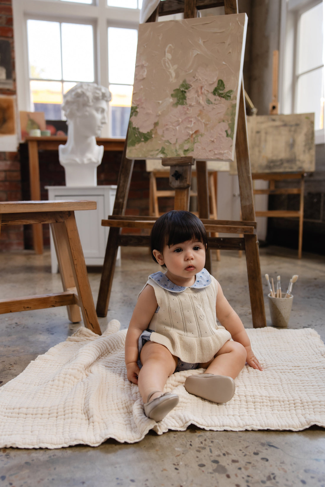 Antonia Top - Vanilla Childrens Top from Jamie Kay USA