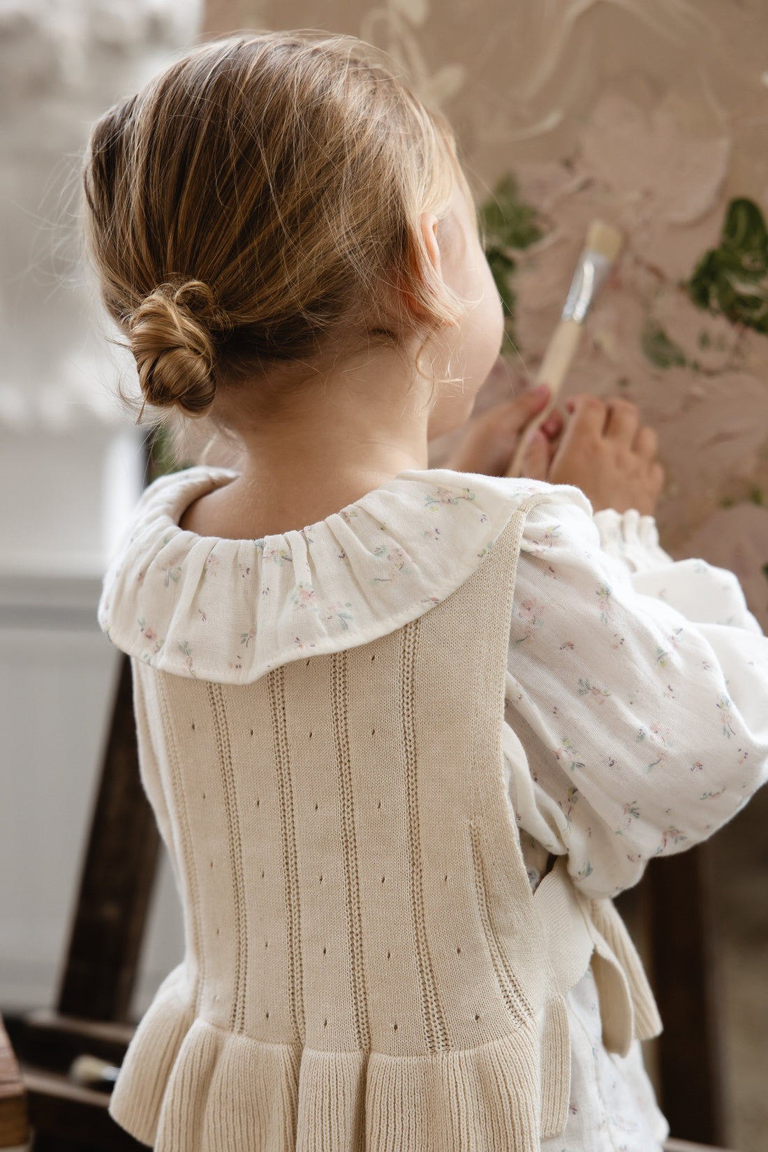 Antonia Top - Vanilla Childrens Top from Jamie Kay USA