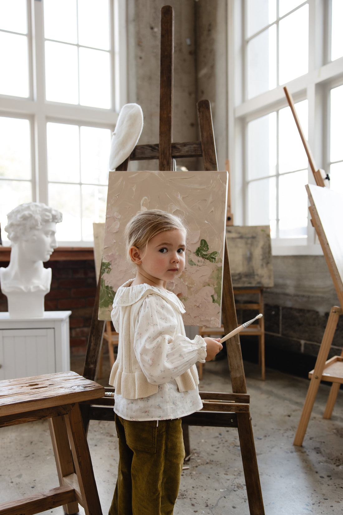 Antonia Top - Vanilla Childrens Top from Jamie Kay USA
