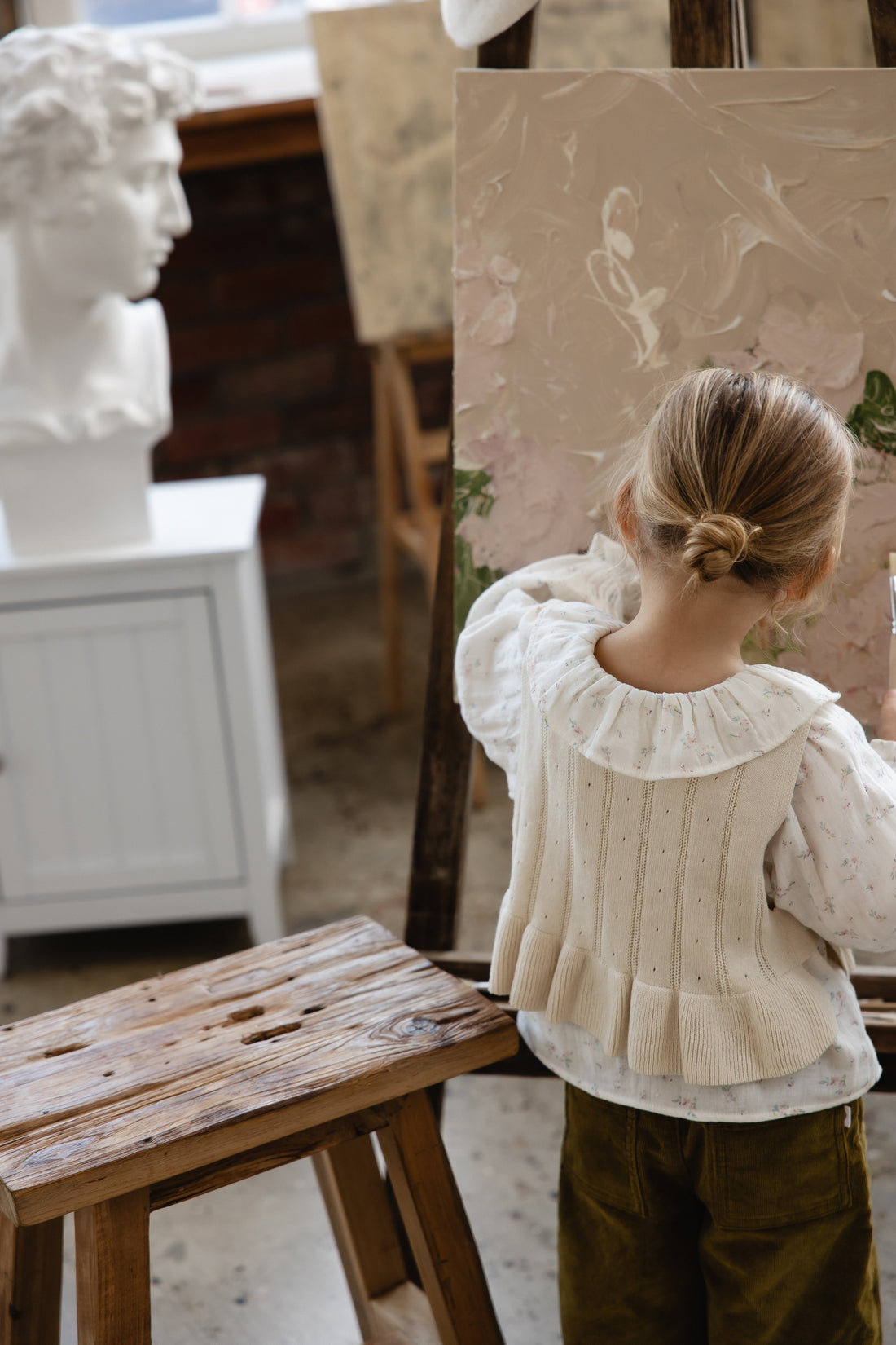 Antonia Top - Vanilla Childrens Top from Jamie Kay USA