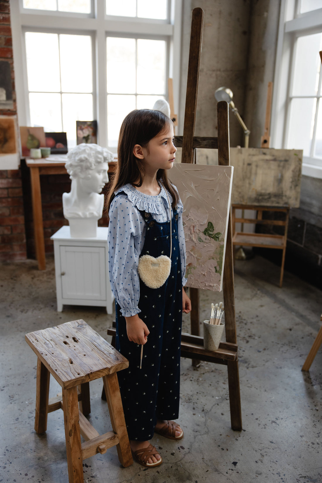 Dorian Overall - Lisa Indigo Childrens Overall from Jamie Kay USA
