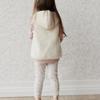 Kai Recycled Polyester Sherpa Vest - Natural Childrens Vest from Jamie Kay USA