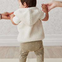 Kai Recycled Polyester Sherpa Vest - Natural Childrens Vest from Jamie Kay USA