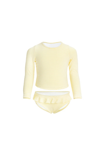 Brielle Swim Set - Camomile Stripe Childrens Swimwear from Jamie Kay USA