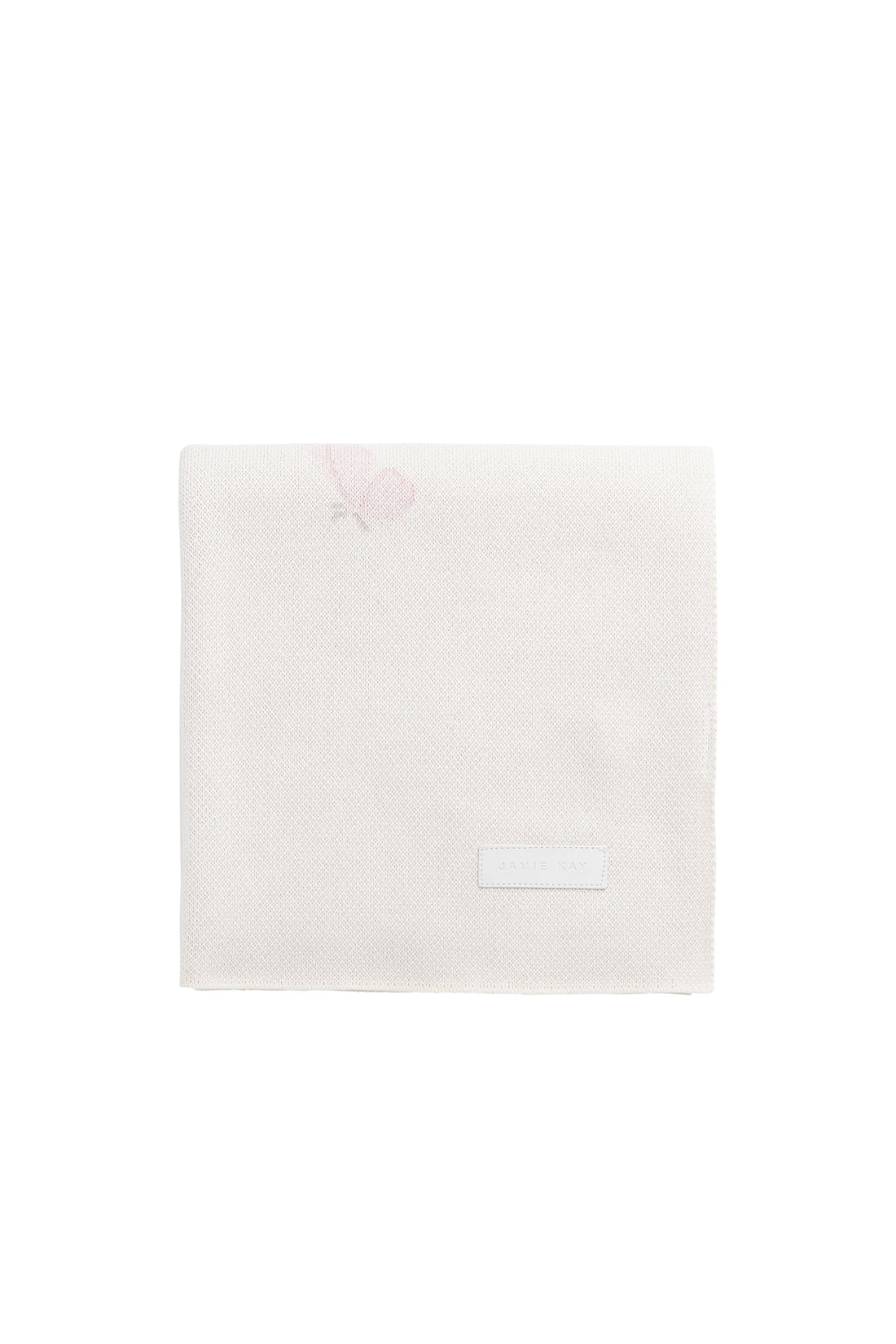 Cassie Jacquard Blanket - Egret Childrens Blanket from Jamie Kay USA