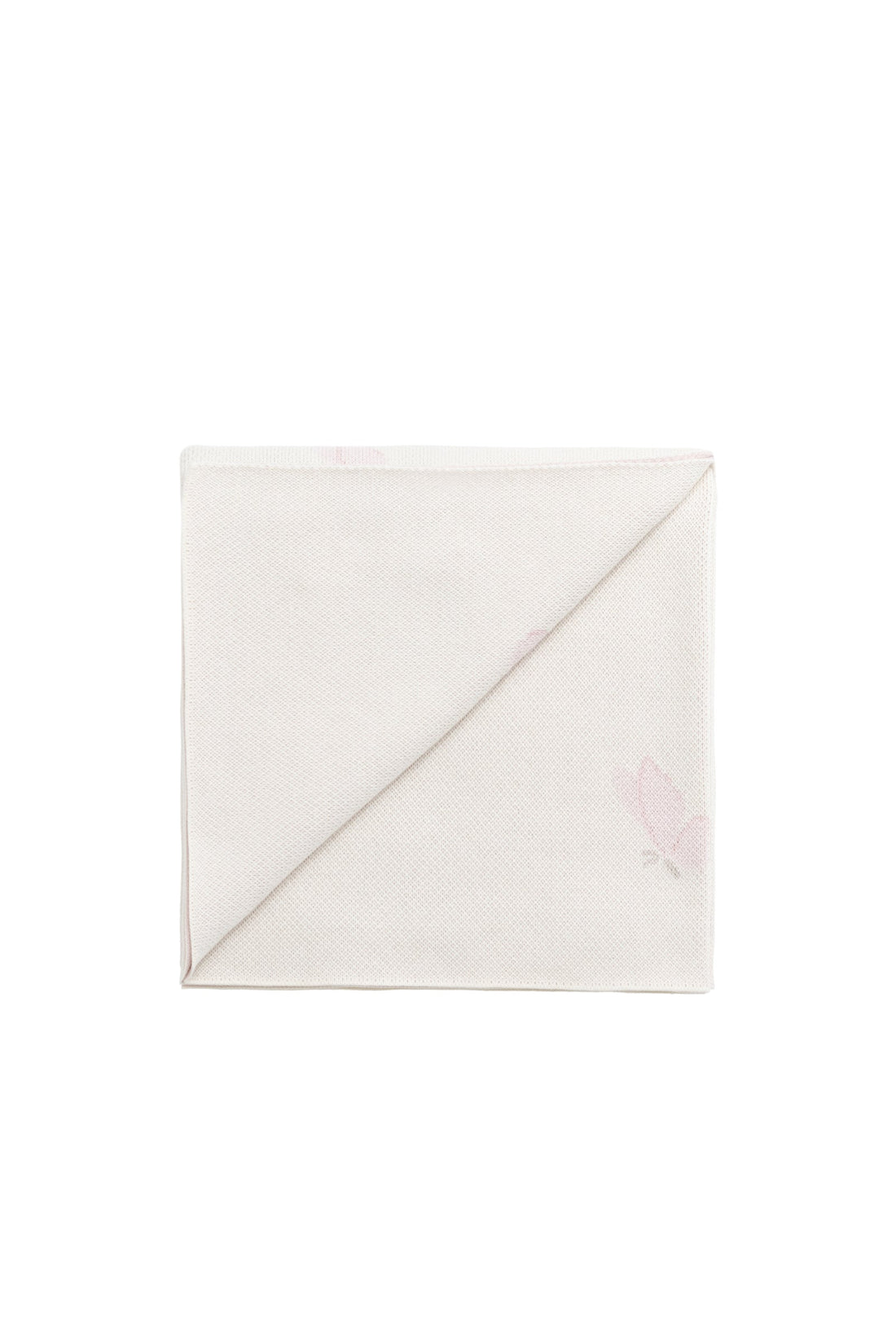 Cassie Jacquard Blanket - Egret Childrens Blanket from Jamie Kay USA