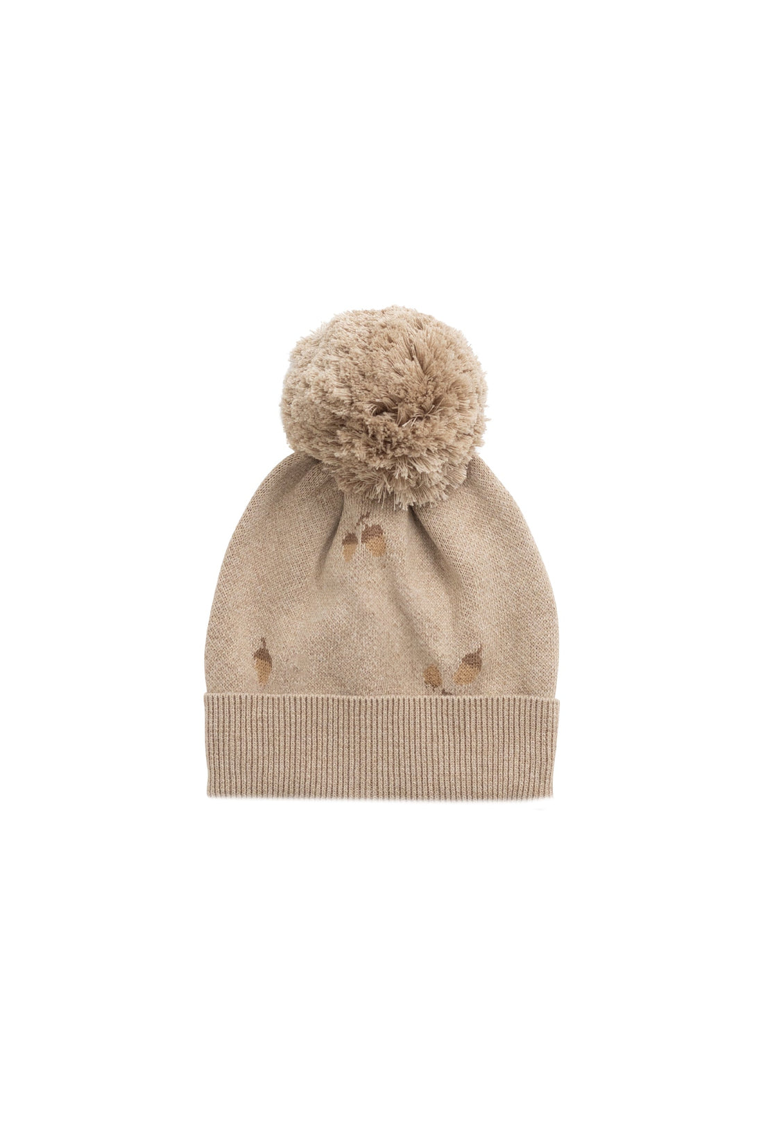 Easton Hat - Forest Acorns Cashew Marle Childrens Beanie from Jamie Kay USA