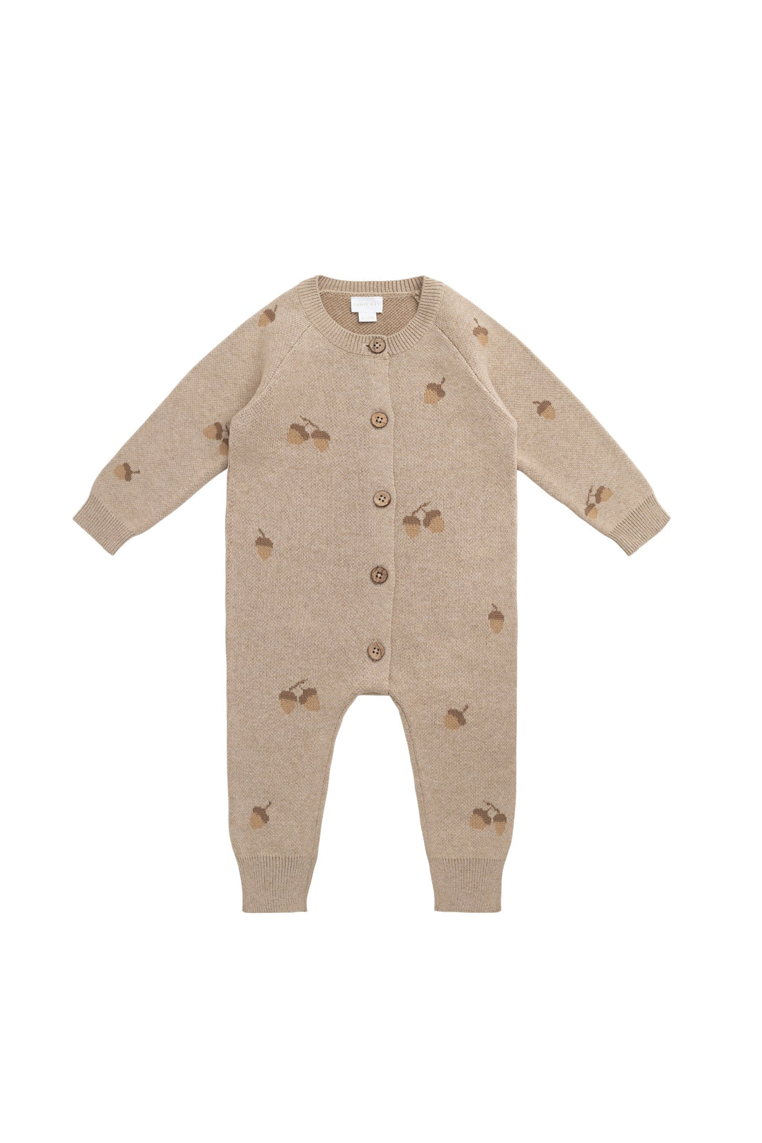 Easton Onepiece - Forest Acorns Cashew Marle Childrens Onepiece from Jamie Kay USA