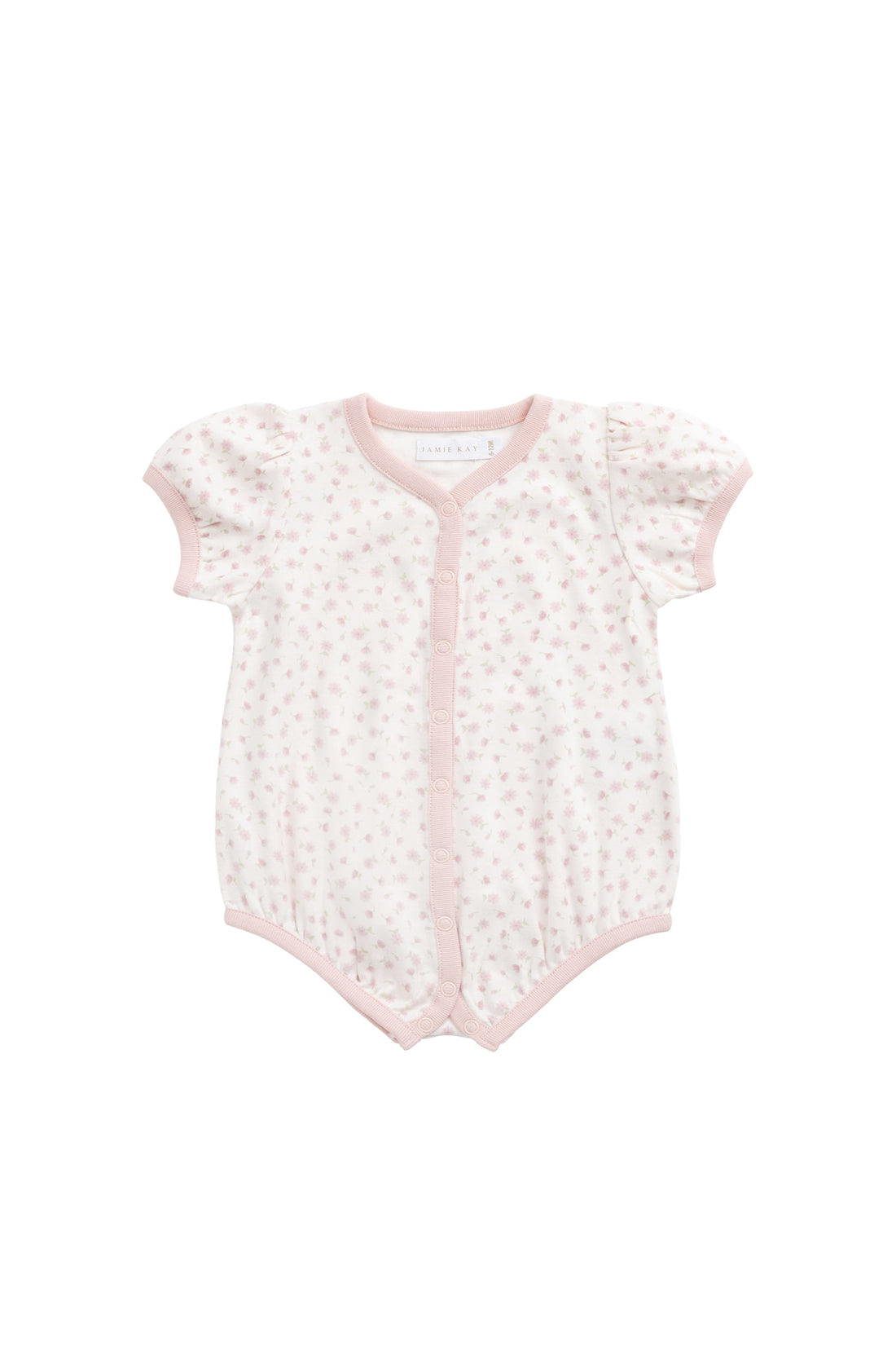 Organic Cotton Antoinette Playsuit - Victoria Blush Childrens Playsuit from Jamie Kay USA
