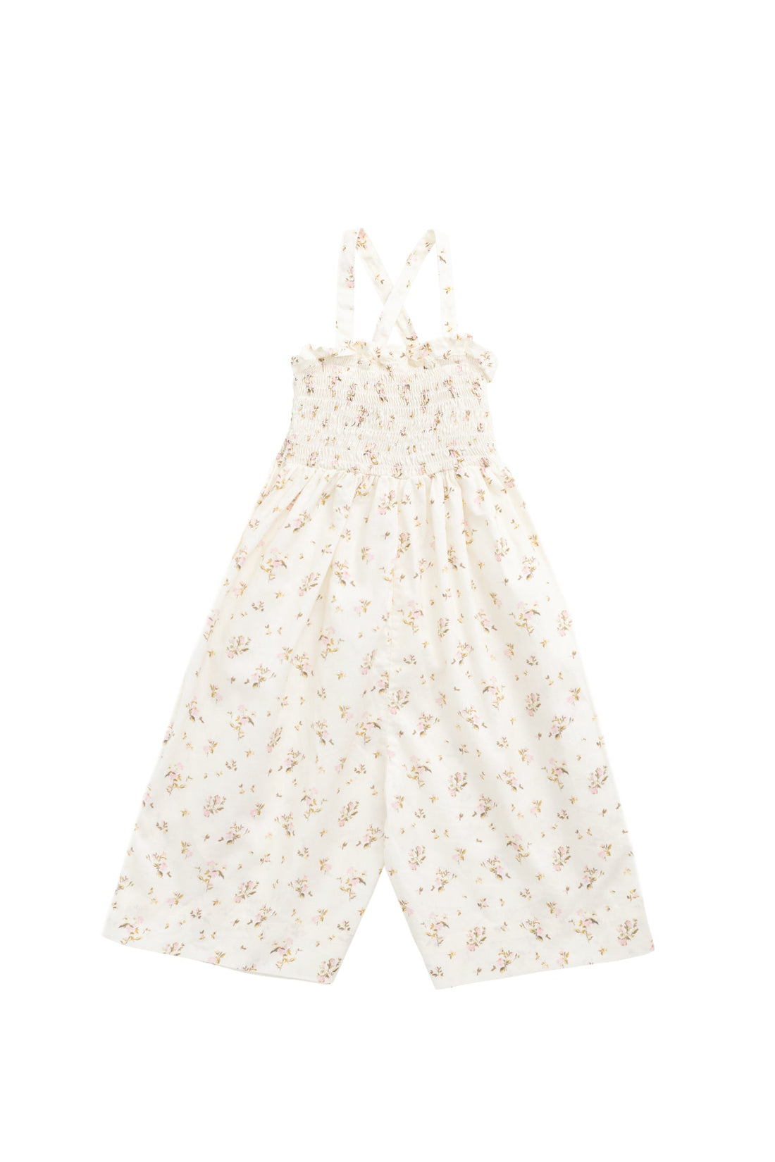 Organic Cotton Arabella Jumpsuit - Bianca Antique Childrens Jumpsuit from Jamie Kay USA