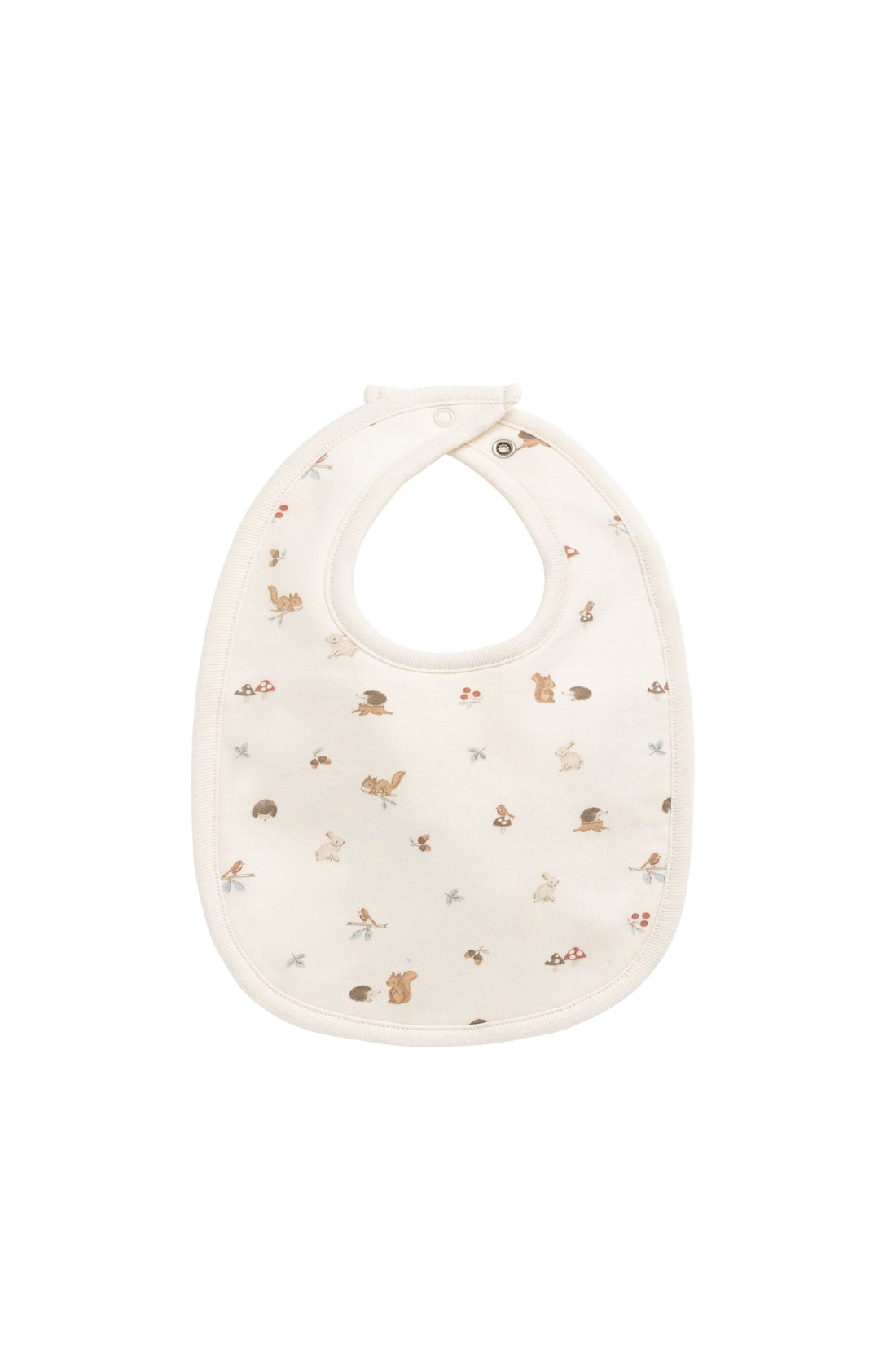 Organic Cotton Bib - Forest Gathering Childrens Bib from Jamie Kay USA