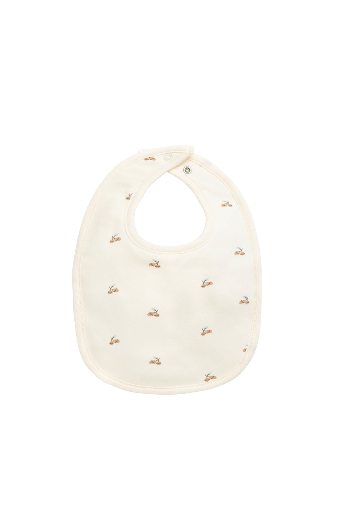 Organic Cotton Bib - Forest Night Acorns Childrens Bib from Jamie Kay USA