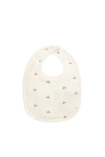 Organic Cotton Bib - Forest Night Acorns Childrens Bib from Jamie Kay USA