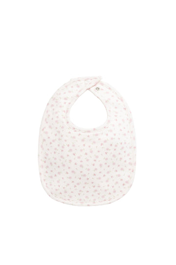 Organic Cotton Bib - Victoria Blush Childrens Bib from Jamie Kay USA