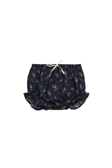 Organic Cotton Frill Bloomer - Bianca Noir Childrens Bloomer from Jamie Kay USA