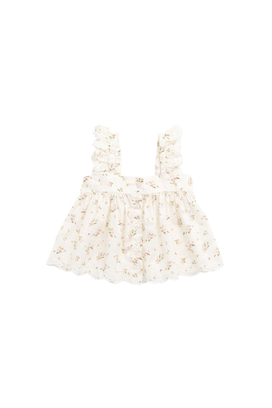 Organic Cotton Haylen Top - Bianca Antique Childrens Top from Jamie Kay USA