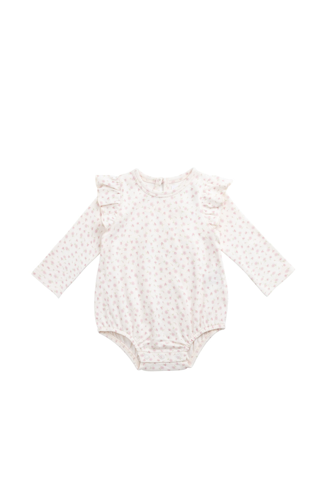 Organic Cotton Kinley Playsuit - Victoria Blush Childrens Playsuit from Jamie Kay USA