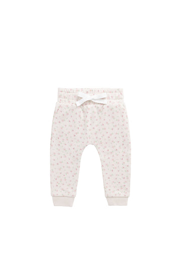 Organic Cotton Lilith Track Pant - Victoria Blush Childrens Pant from Jamie Kay USA