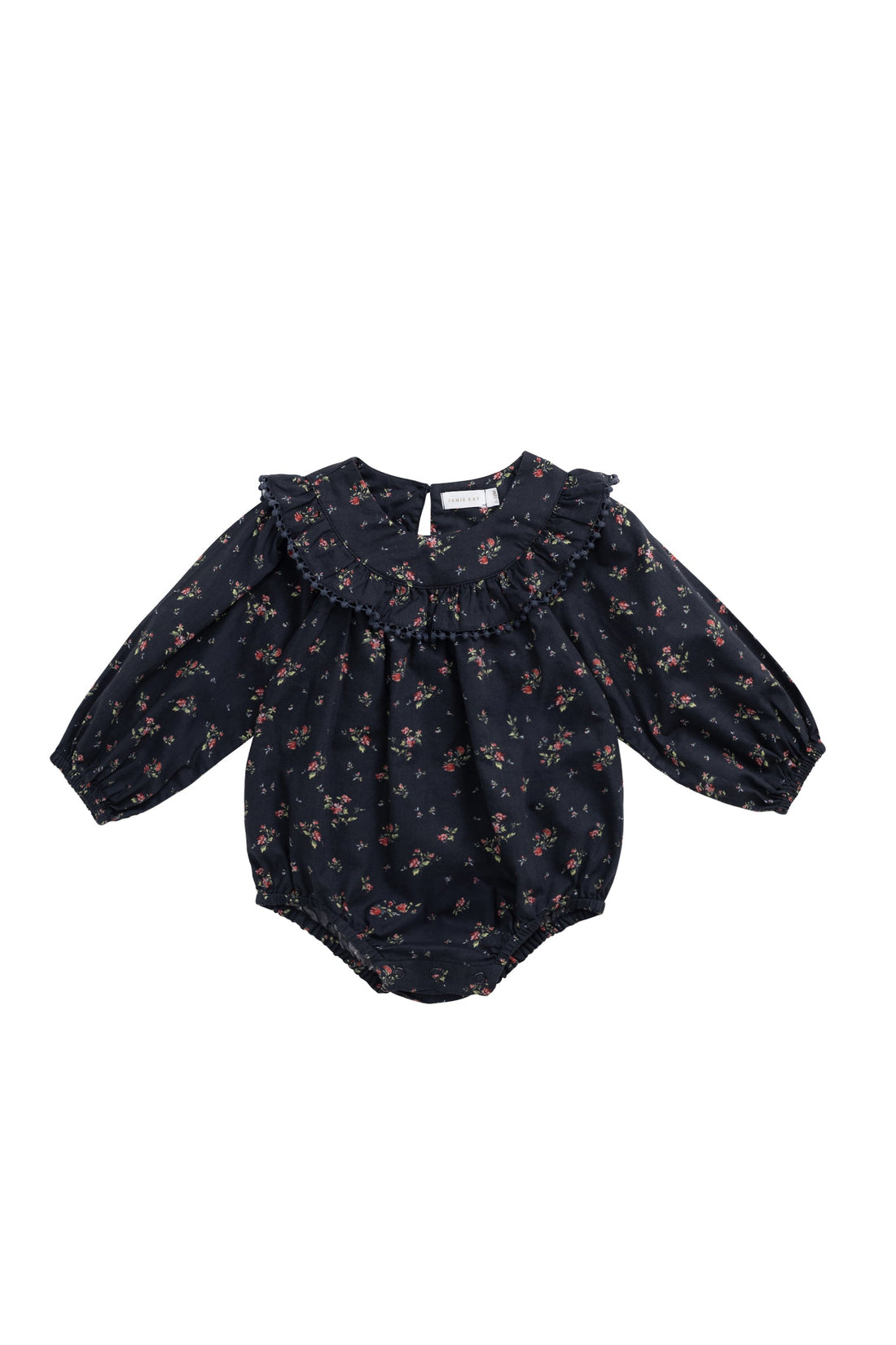 Organic Cotton Malia Playsuit - Bianca Noir Childrens Playsuit from Jamie Kay USA