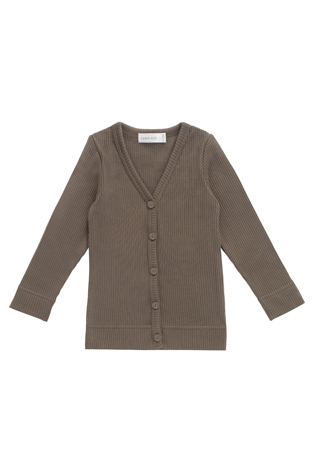 Organic Cotton Modal Cardigan - Fir Bark Childrens Cardigan from Jamie Kay USA