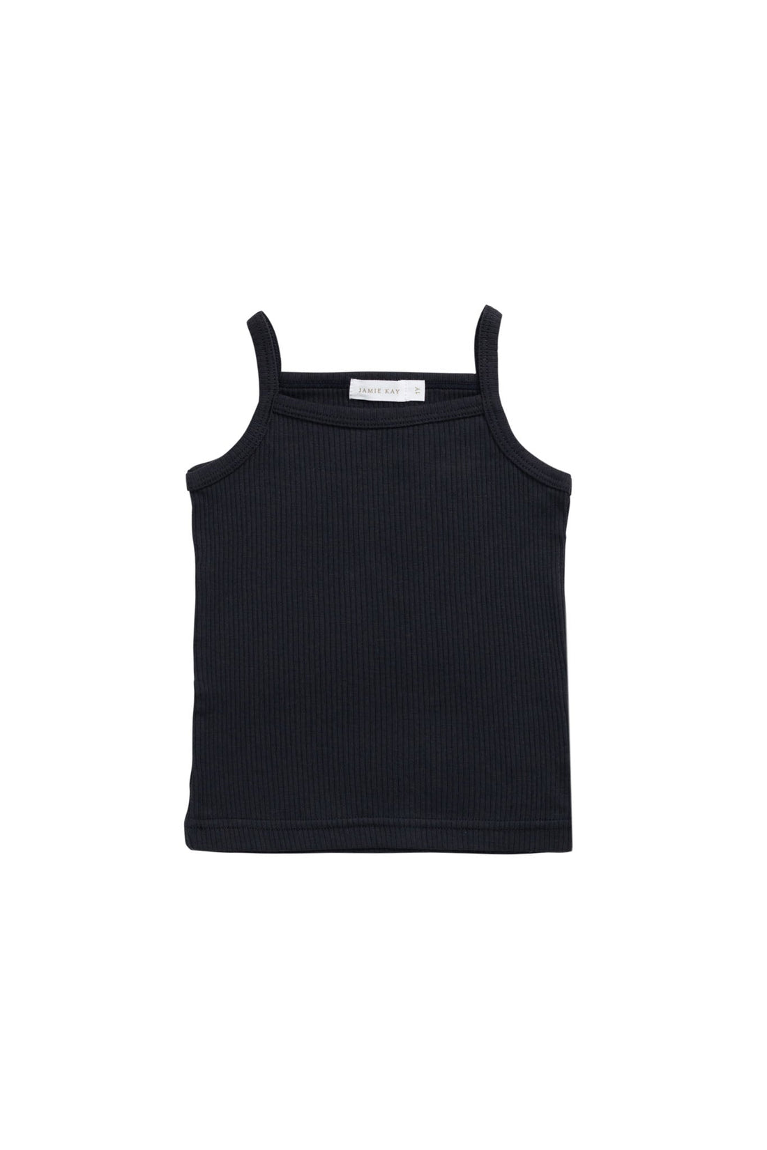 Organic Cotton Modal Marina Singlet - Ebony Childrens Top from Jamie Kay USA