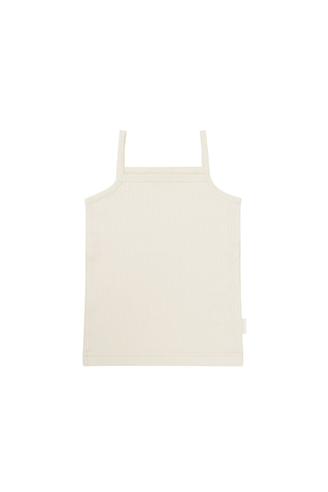 Organic Cotton Modal Marina Singlet - Parchment Childrens Top from Jamie Kay USA