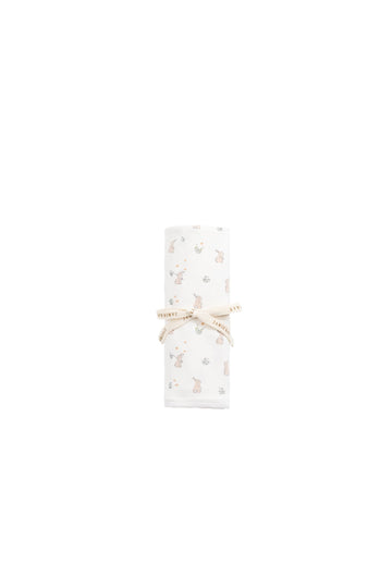 Organic Cotton Murphy Wrap - Lapin Jardin Crisp Childrens Pyjama from Jamie Kay USA