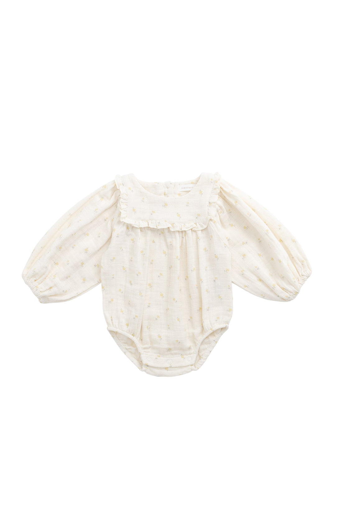 Organic Cotton Muslin Frances Playsuit - Vintage Ditsy Childrens Playsuit from Jamie Kay USA