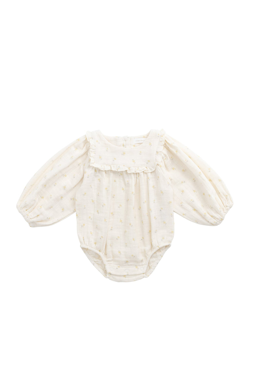 Organic Cotton Muslin Frances Playsuit - Vintage Ditsy Childrens Playsuit from Jamie Kay USA