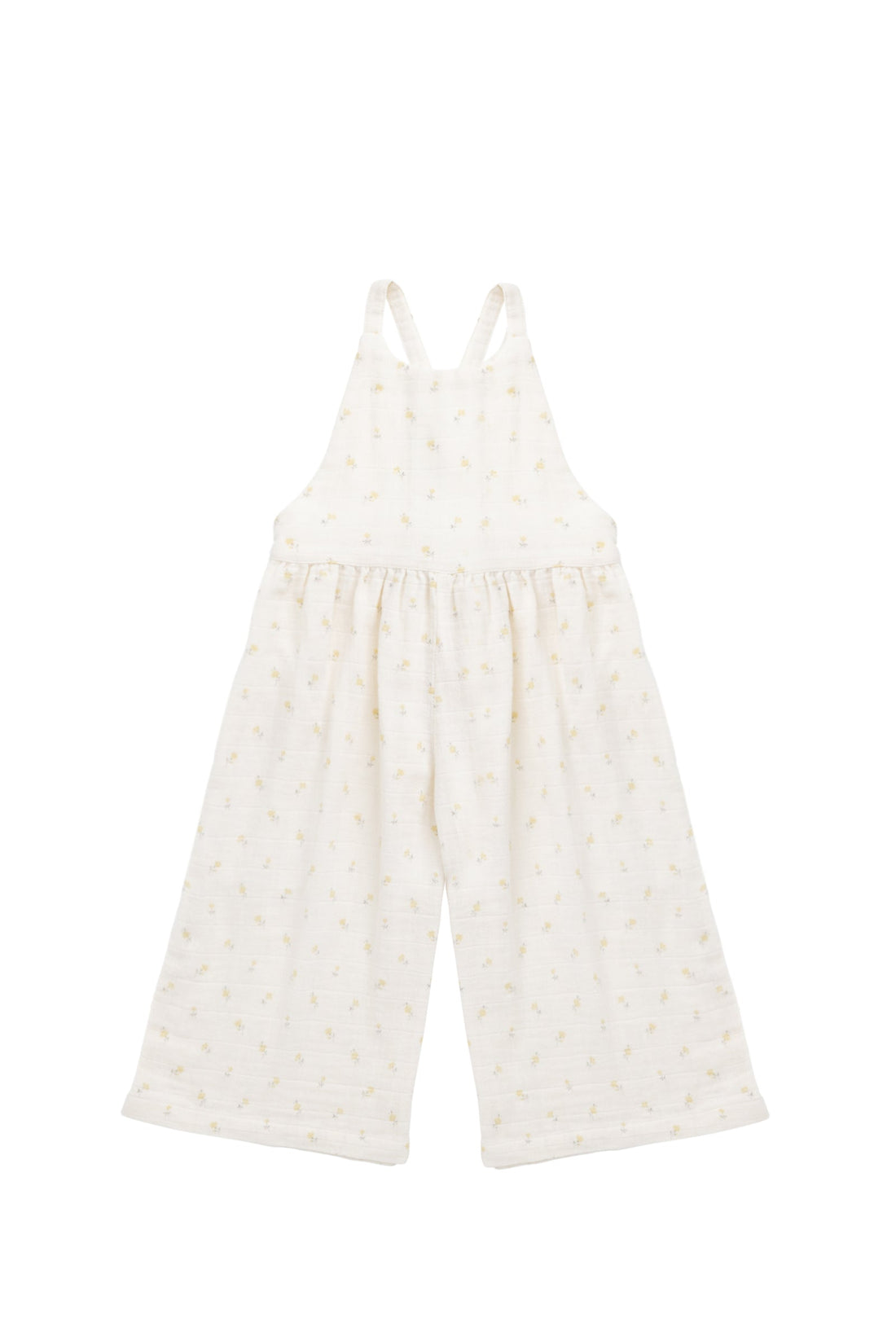 Organic Cotton Muslin Lana Jumpsuit - Vintage Ditsy Childrens Jumpsuit from Jamie Kay USA