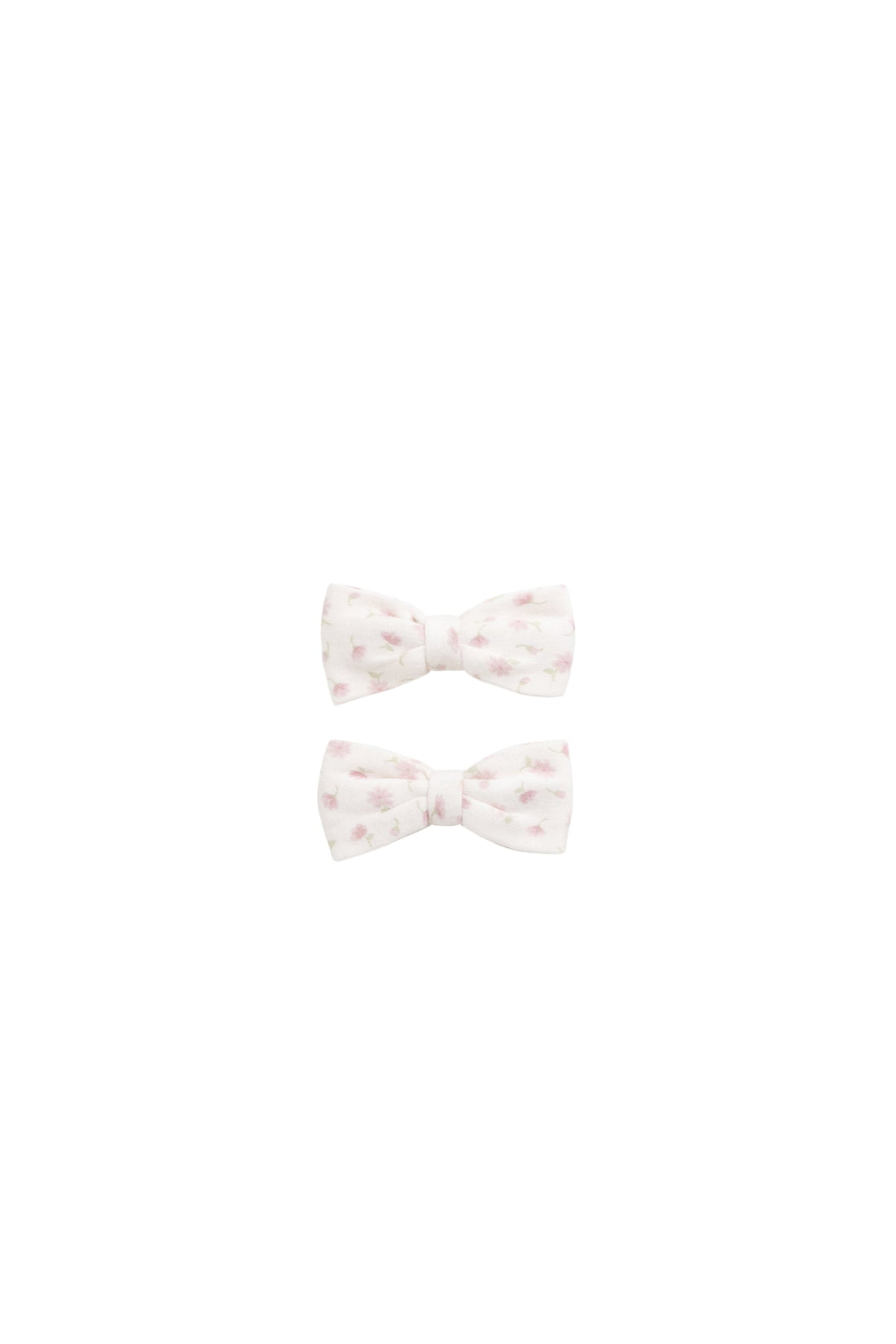Organic Cotton Noelle 2pk Bow - Victoria Blush Childrens Bow from Jamie Kay USA