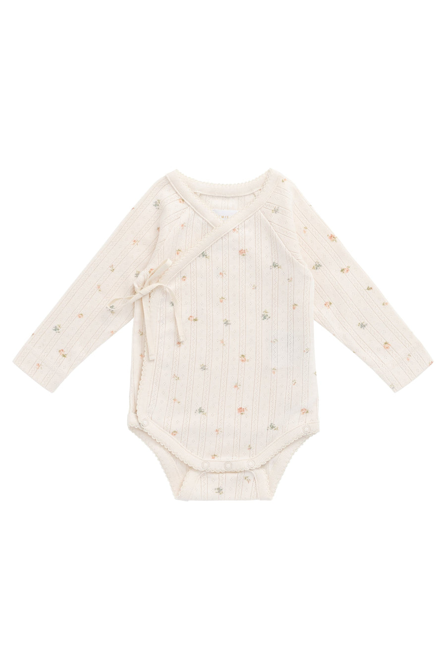 Organic Cotton Pointelle Marina Bodysuit - Sweet Magnolia Simple Childrens Bodysuit from Jamie Kay USA