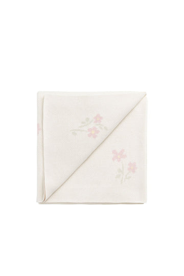 Pauline Jacquard Blanket - Lotus Childrens Blanket from Jamie Kay USA