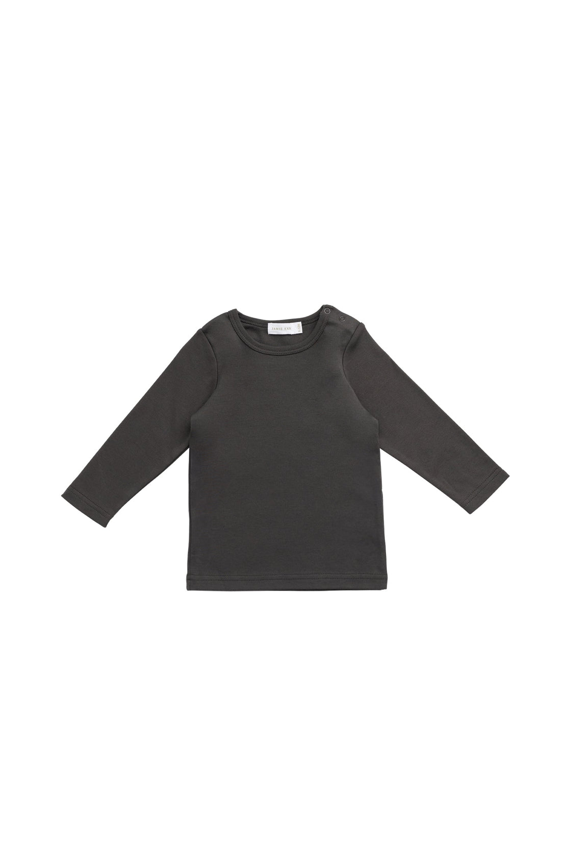 Pima Cotton Vinny Long Sleeve Top - Bistre Childrens Top from Jamie Kay USA
