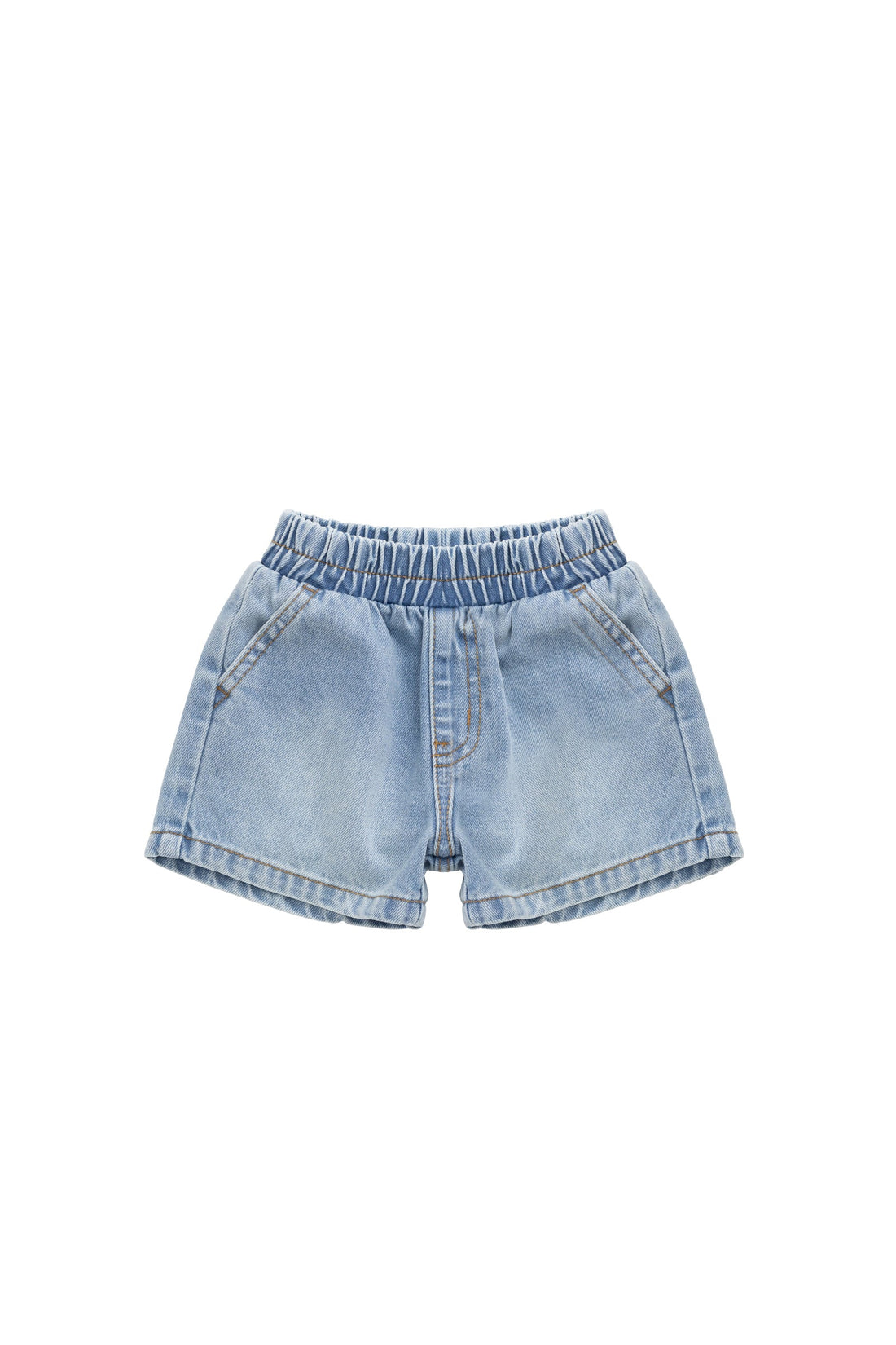 Reid Denim Short - Antique Blue Childrens Short from Jamie Kay USA