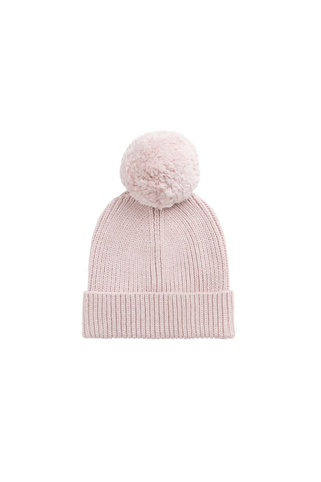 Simple Rib Beanie - Pastel Pink Marle Childrens Hat from Jamie Kay USA