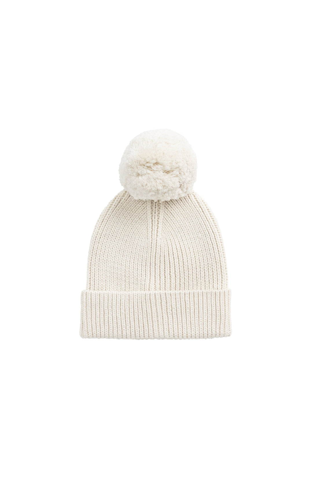 Simple Rib Beanie - Vanilla Childrens Hat from Jamie Kay USA