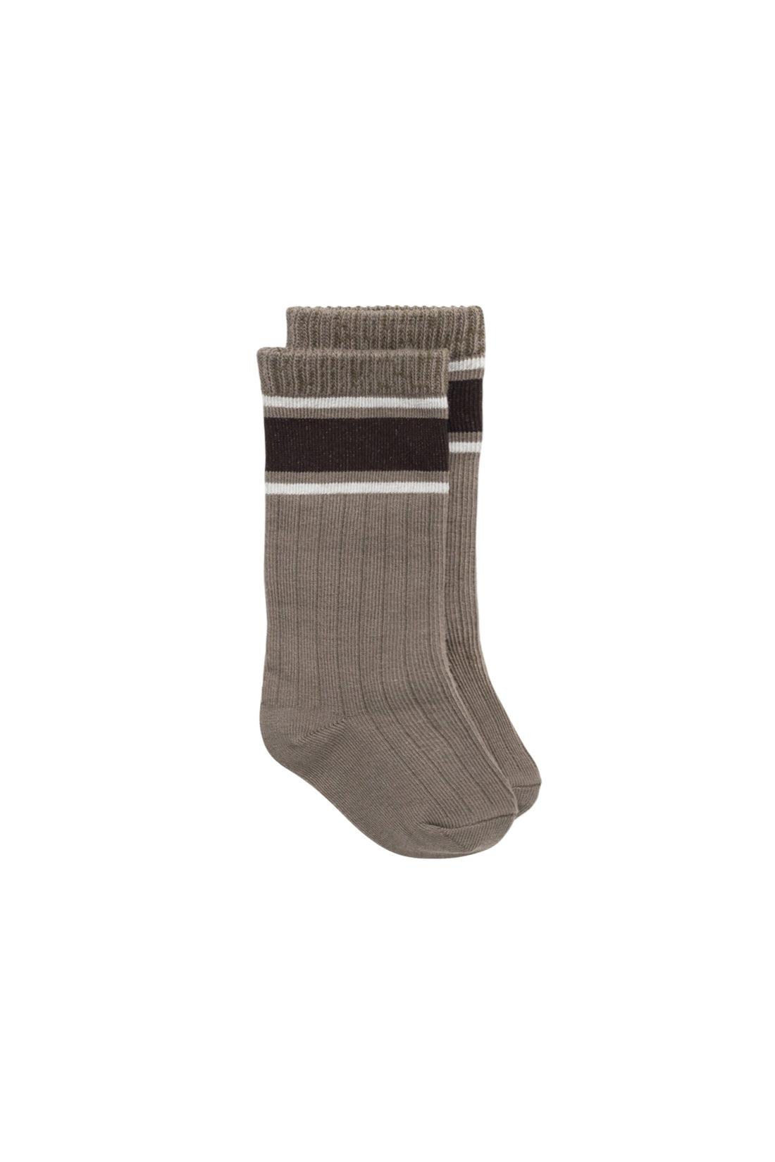 Sporty Sock - Fir Bark/Bistre Childrens Sock from Jamie Kay USA
