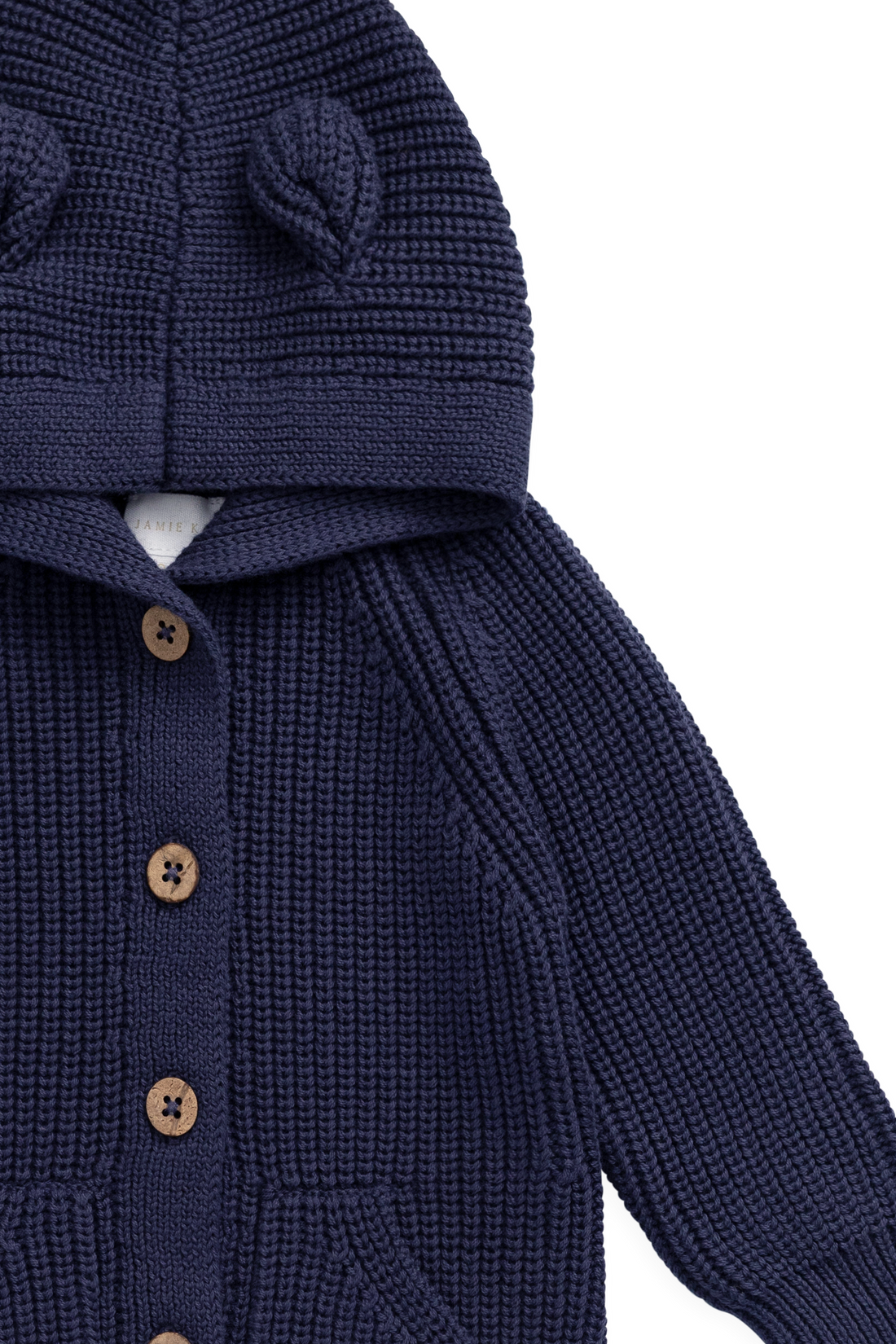 Bear Knit Onepiece - Marine Childrens Onepiece from Jamie Kay USA