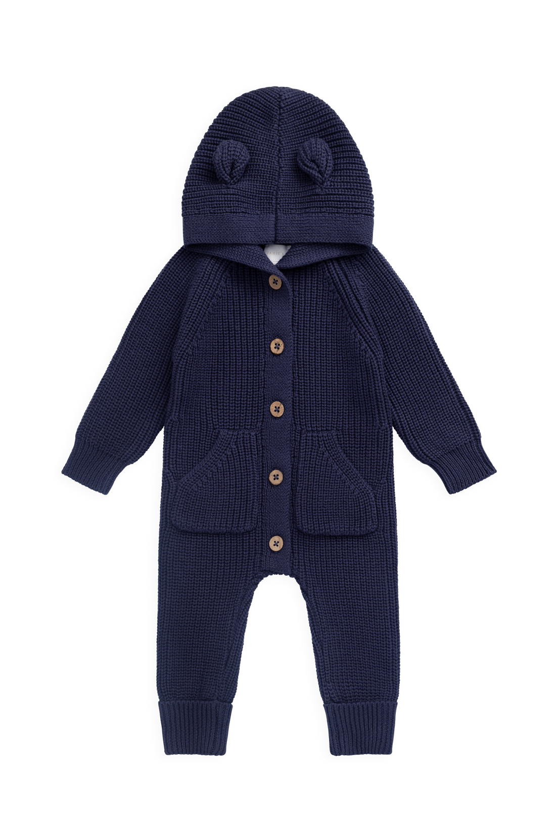 Bear Knit Onepiece - Marine Childrens Onepiece from Jamie Kay USA