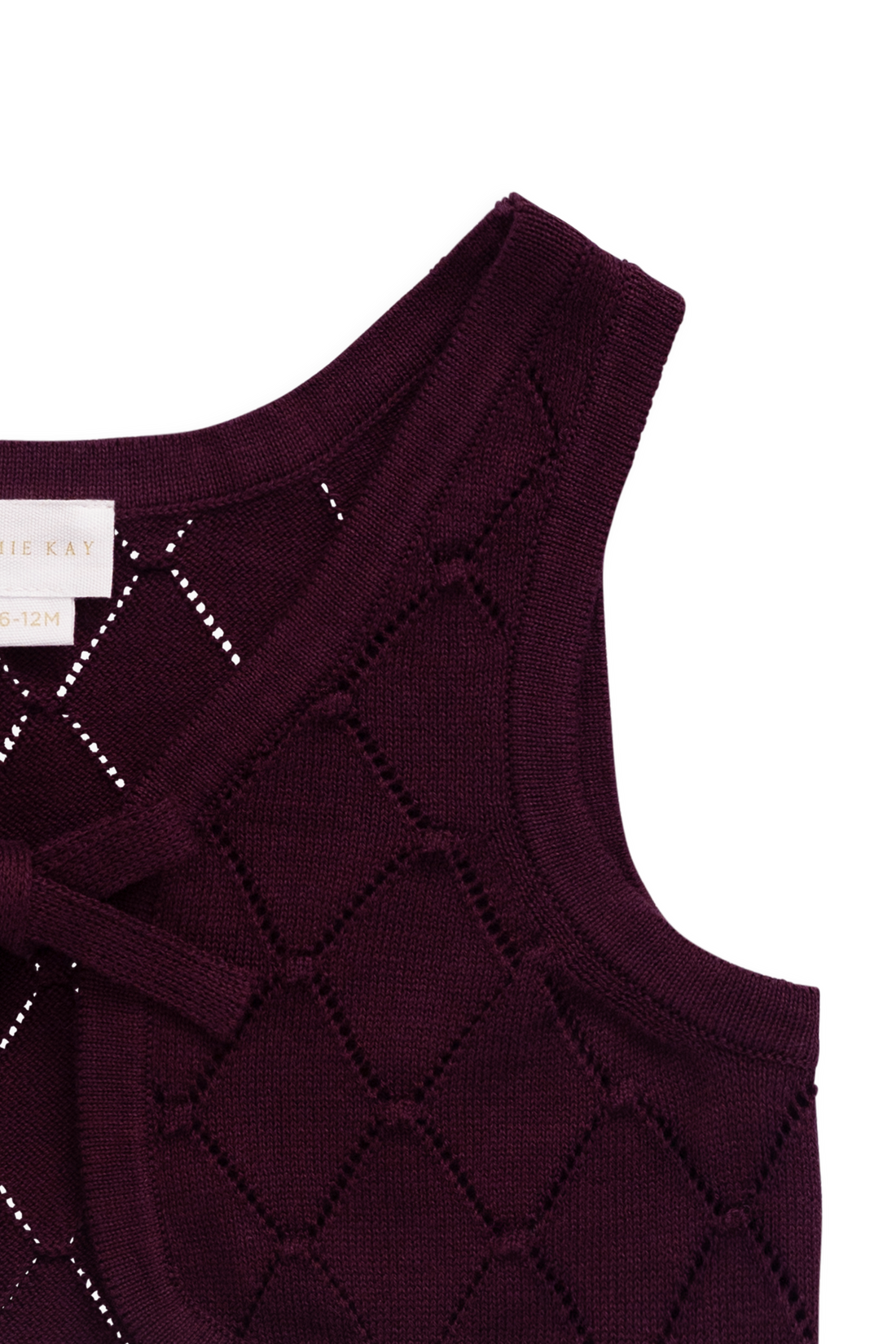 Lilah Knitted Vest - Fig Childrens Vest from Jamie Kay USA
