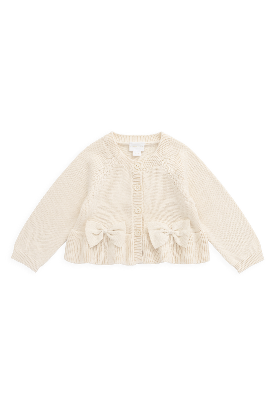 Lyla Cardigan - Vanilla Childrens Cardigan from Jamie Kay USA