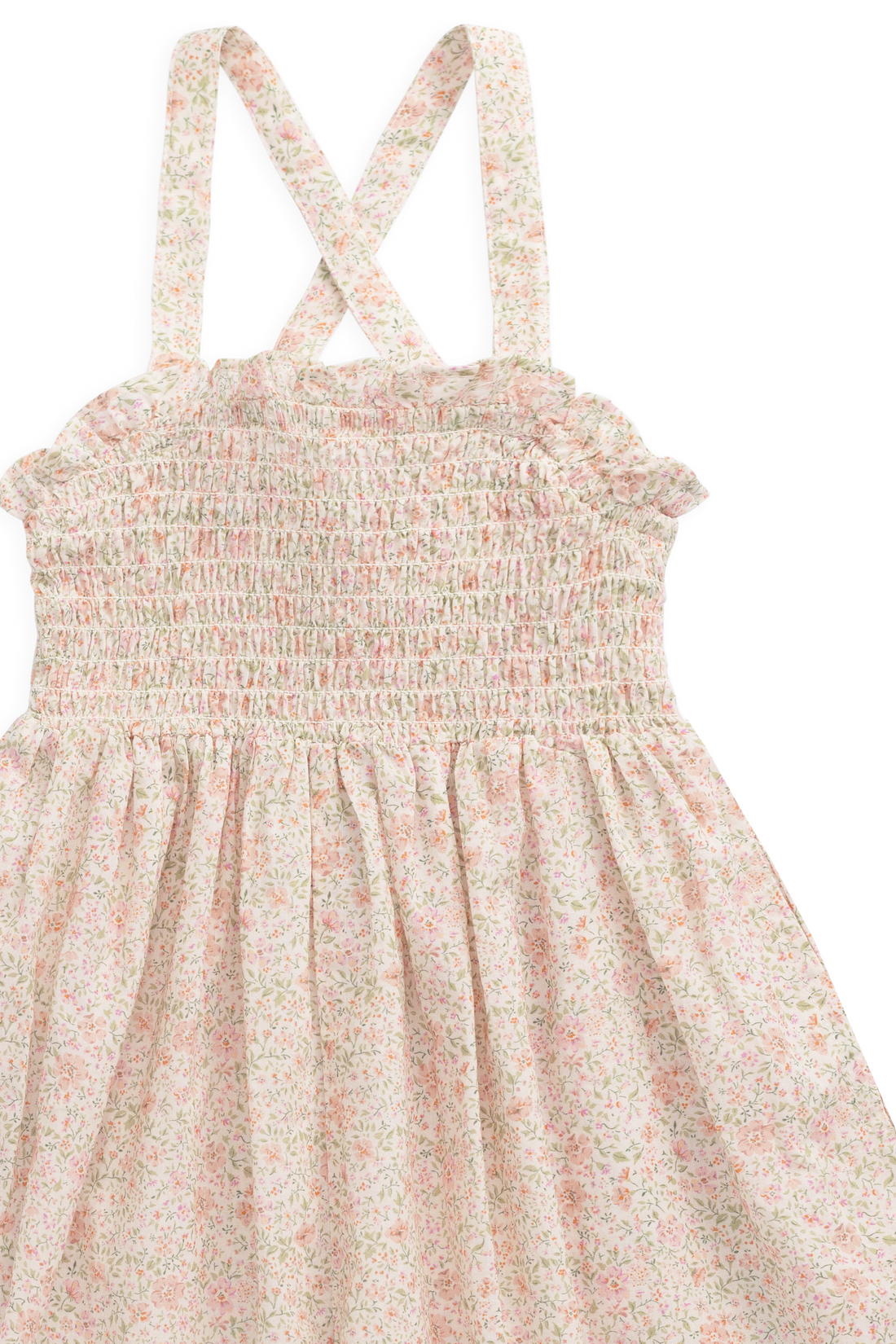 Organic Cotton Arabella Jumpsuit - Flora Pink Childrens Onepiece from Jamie Kay USA