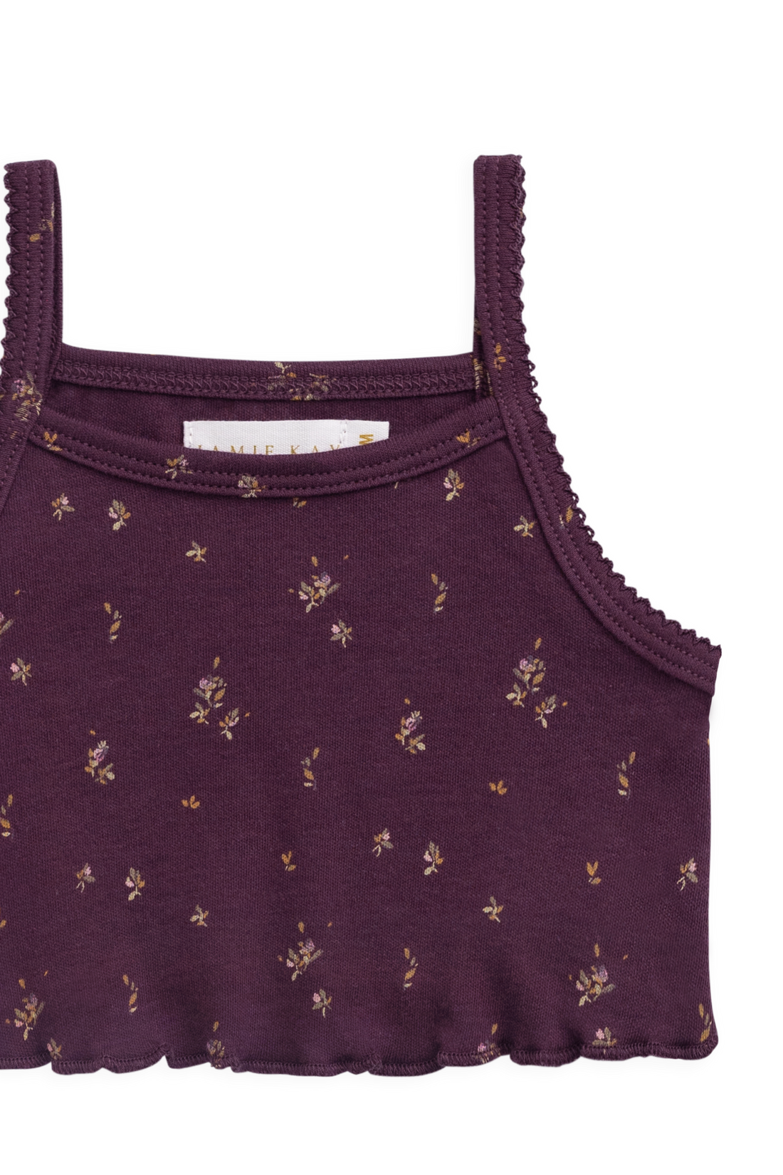 Organic Cotton Bebe Singlet - Dina Fig Childrens Singlet from Jamie Kay USA
