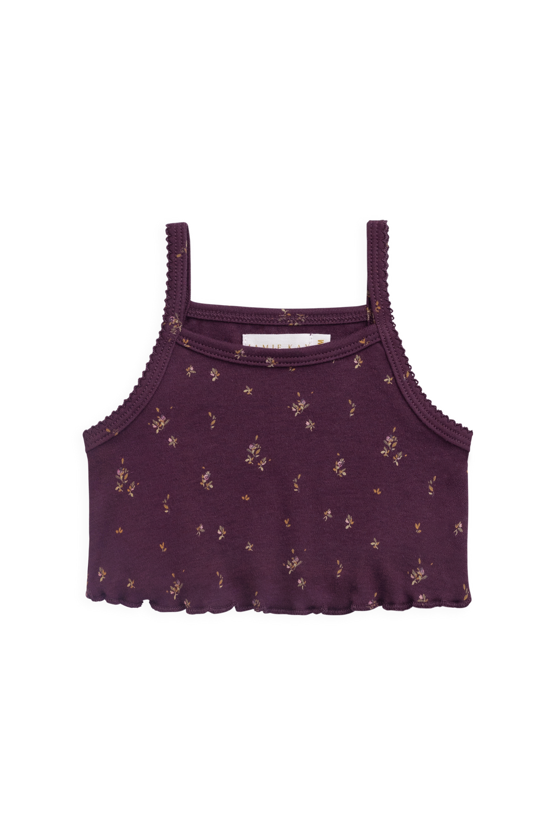Organic Cotton Bebe Singlet - Dina Fig Childrens Singlet from Jamie Kay USA
