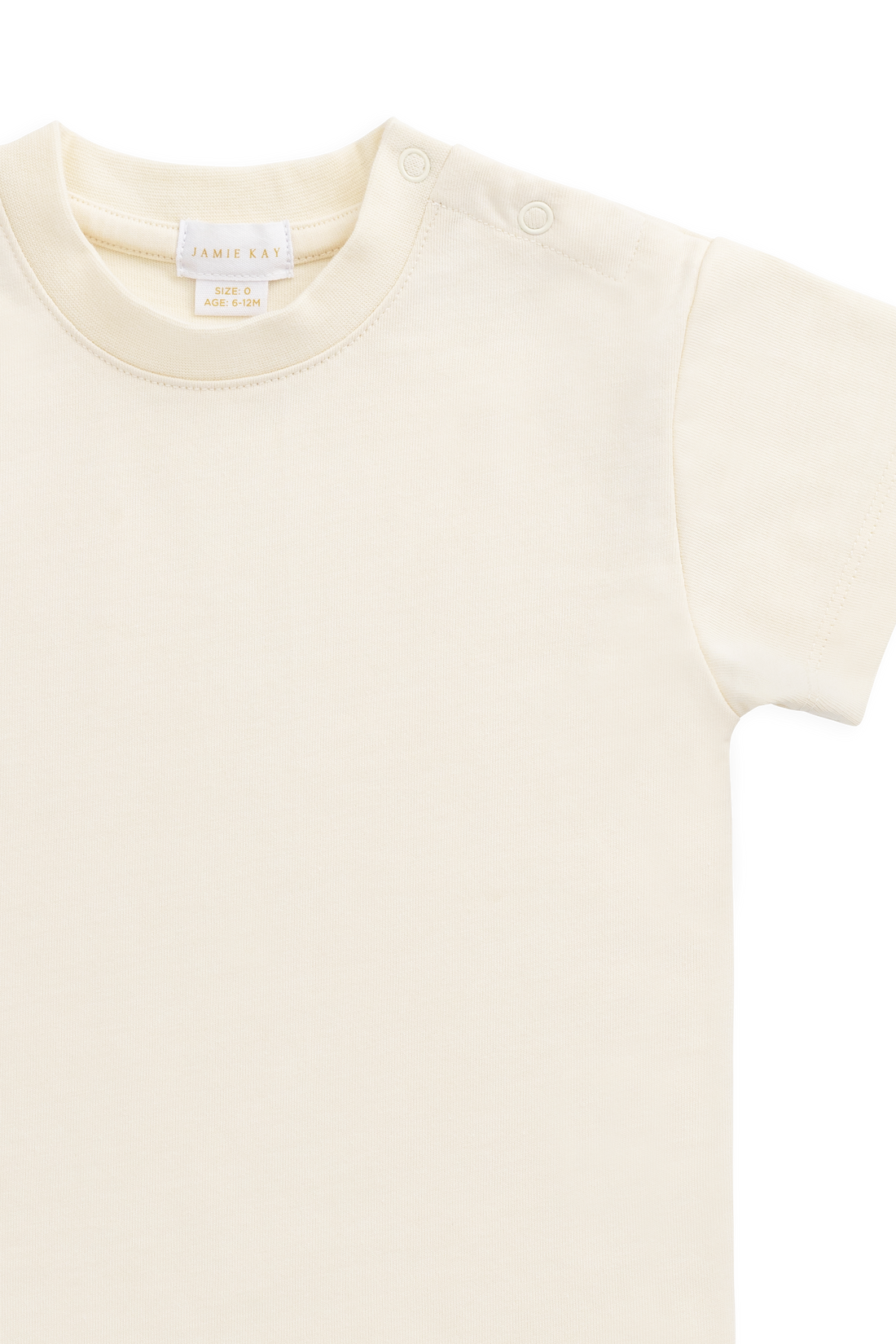 Organic Cotton Bjorn Tee - Cloud Childrens Top from Jamie Kay USA