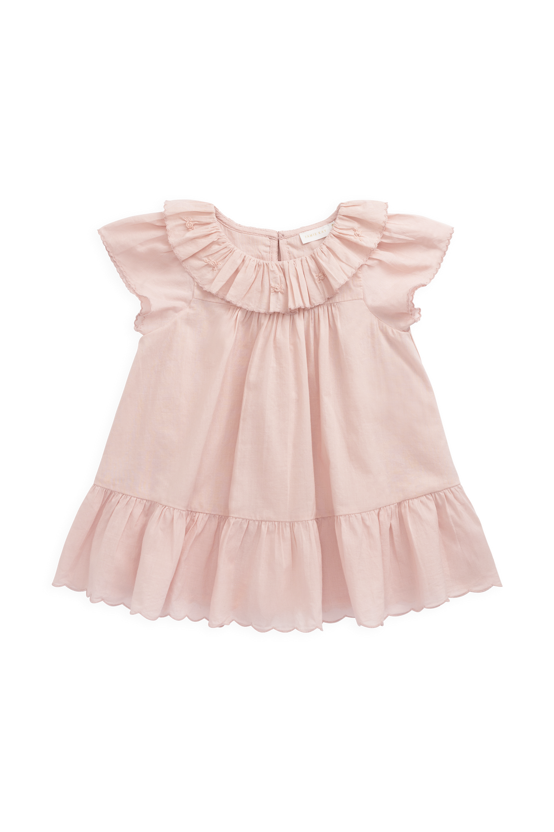 Organic Cotton Calianna Dress - Shell Pink Childrens Dress from Jamie Kay USA