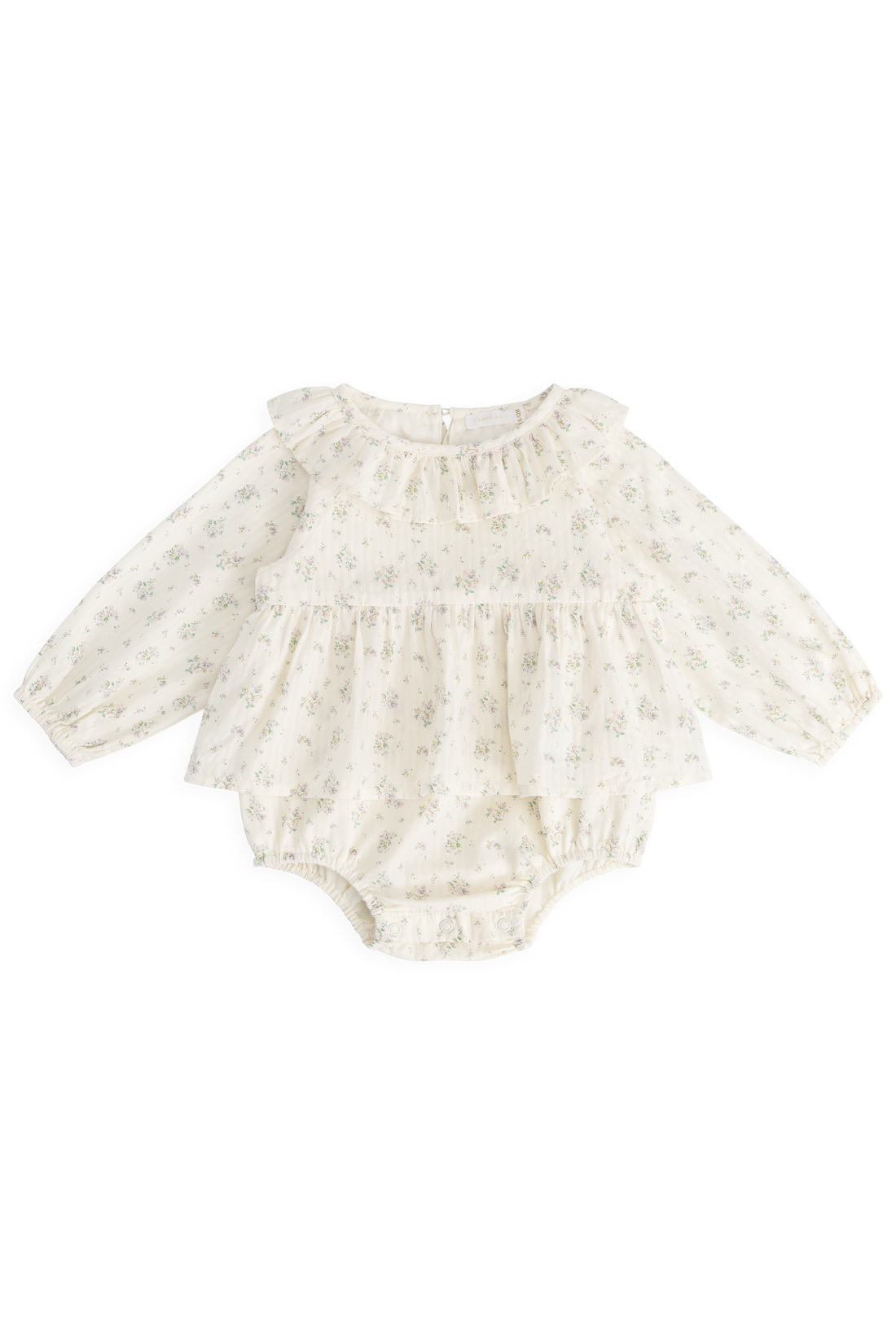 Organic Cotton Cecile Playsuit - Justine Orchid Childrens Playsuit from Jamie Kay USA